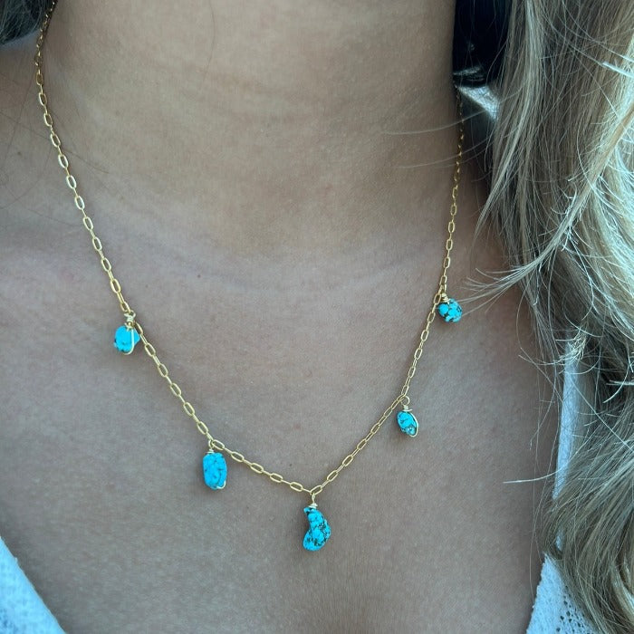 Necklace 5 Stone Raw