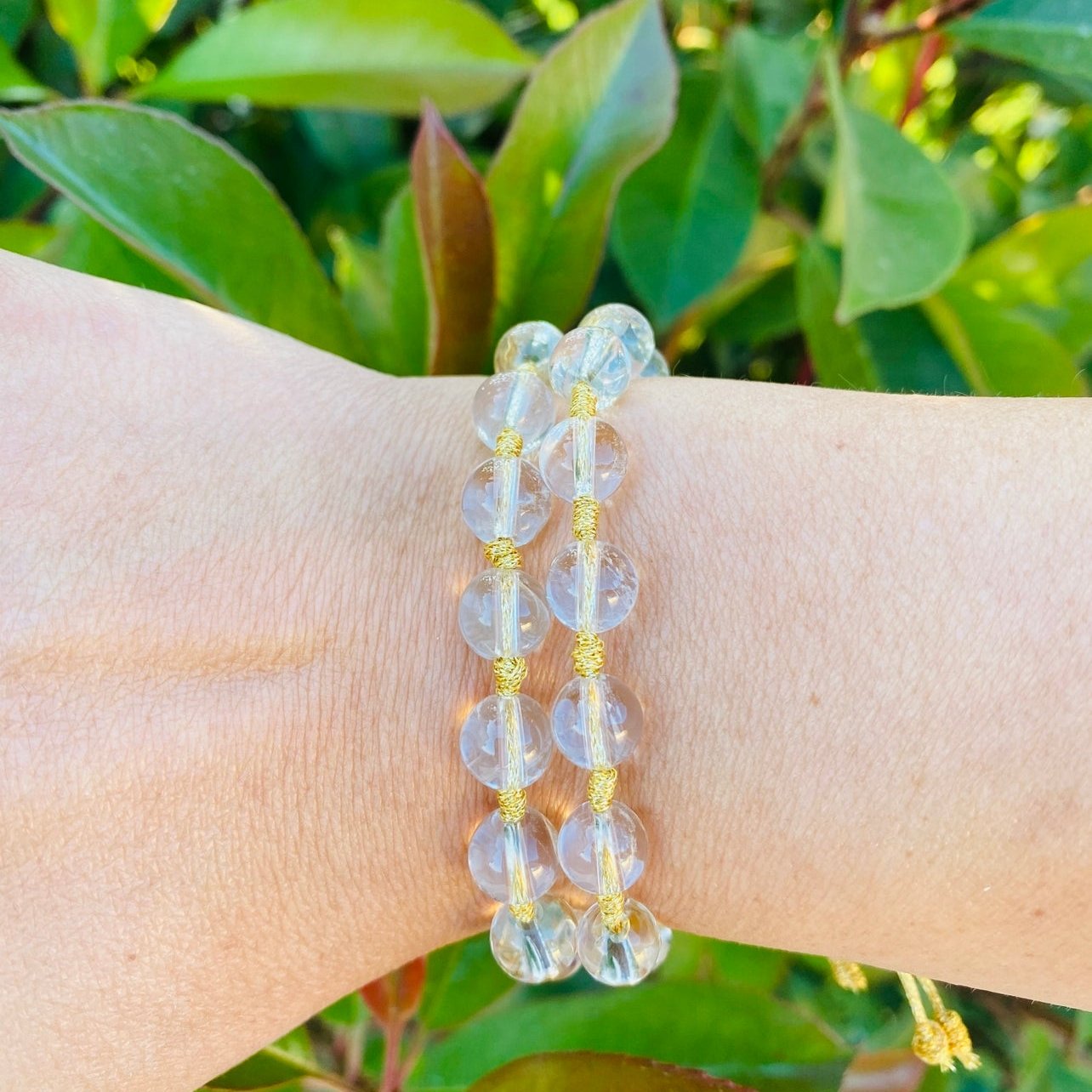 Bracelet Gold Thread Beads