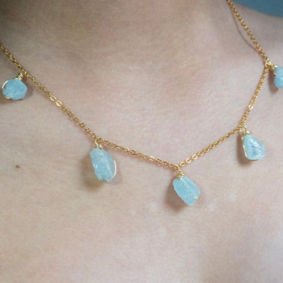 Necklace 5 Stone Raw