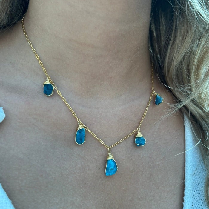 Necklace 5 Stone Raw