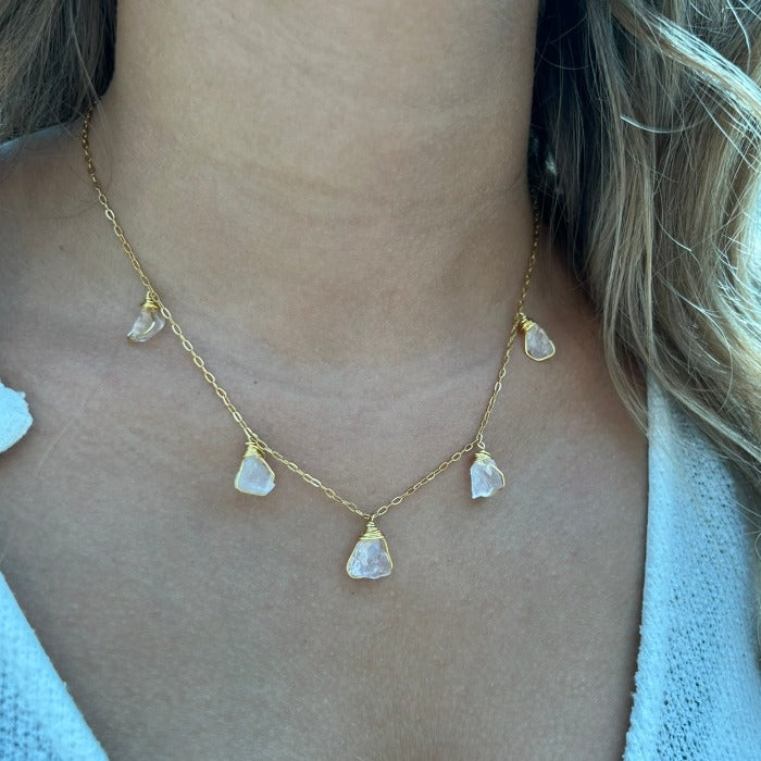 Necklace 5 Stone Raw