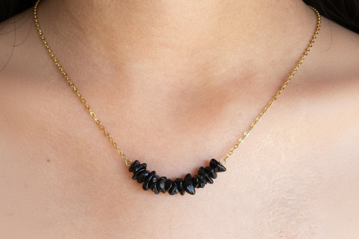 Necklace Chopped Natural Stones