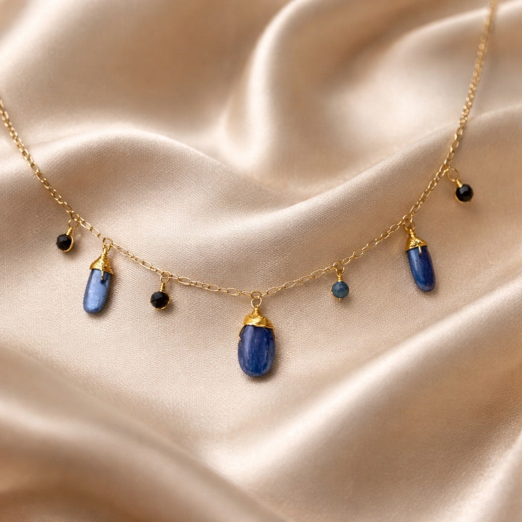 Necklace 7 Beads and Stones