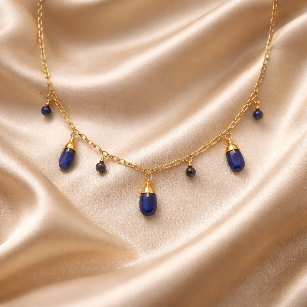 Necklace 7 Beads and Stones