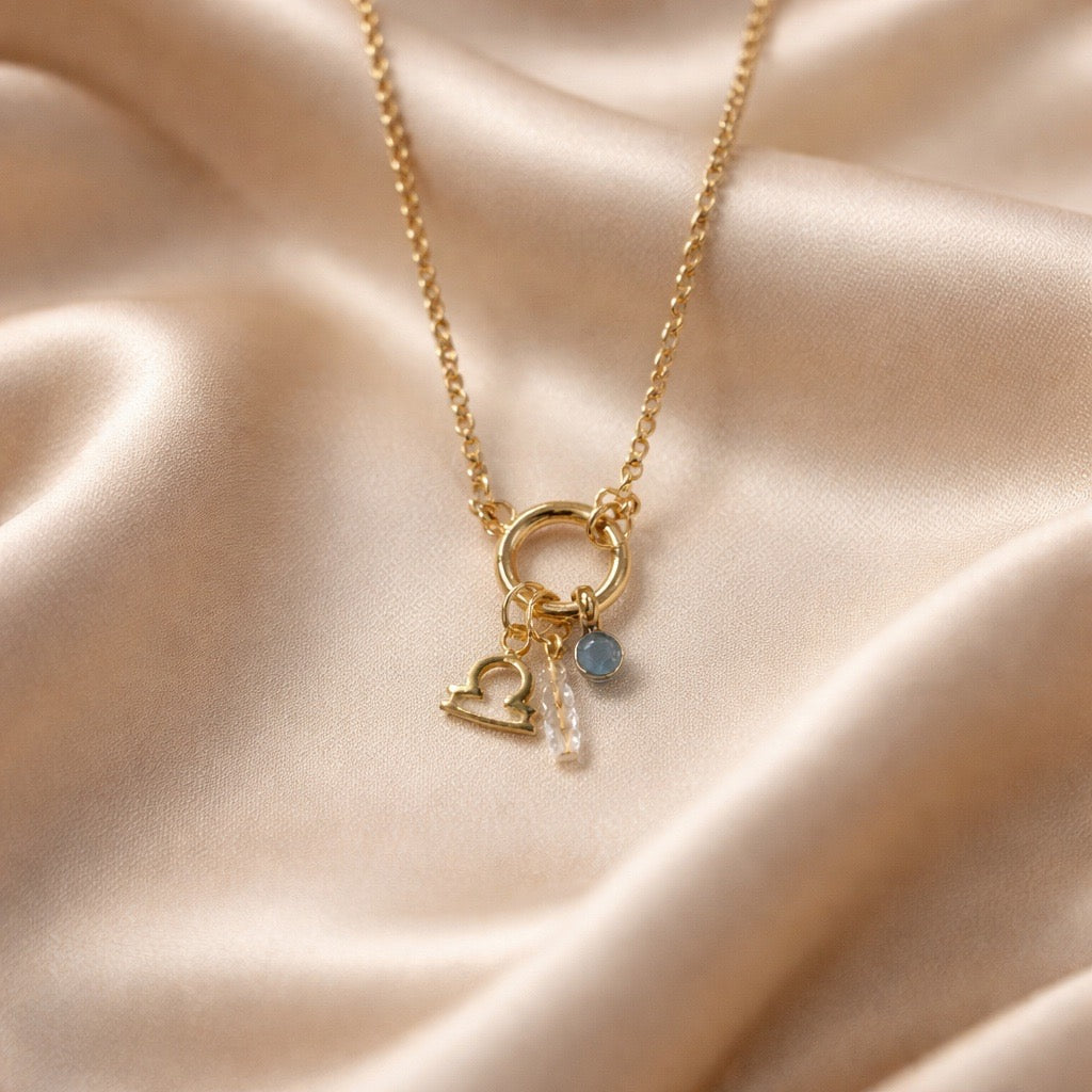 Necklace Zodiac with Birth Stone
