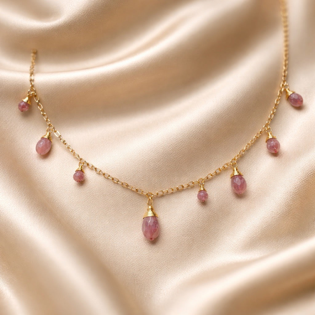 Necklace 7 Beads and Stones