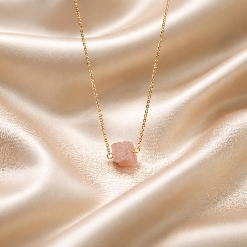 Necklace Raw Natural Stones