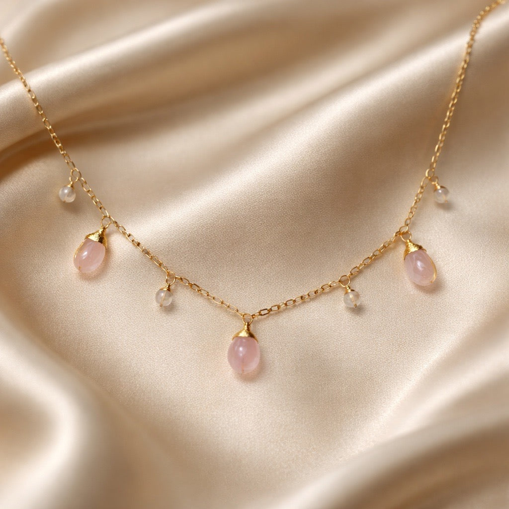 Necklace 7 Beads and Stones