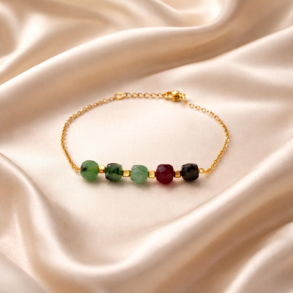Bracelet Harmony with Beads in the Middle