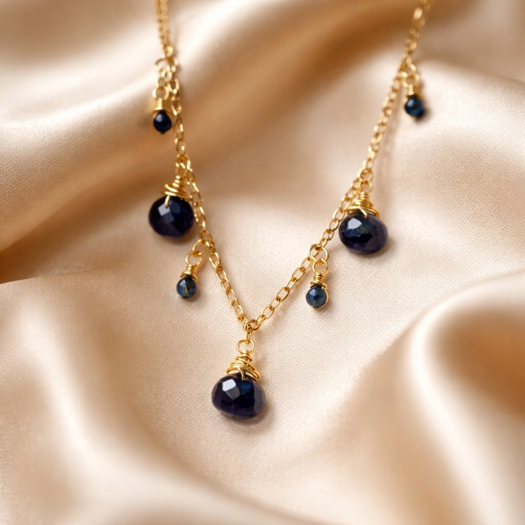 Necklace 7 Beads and Stones