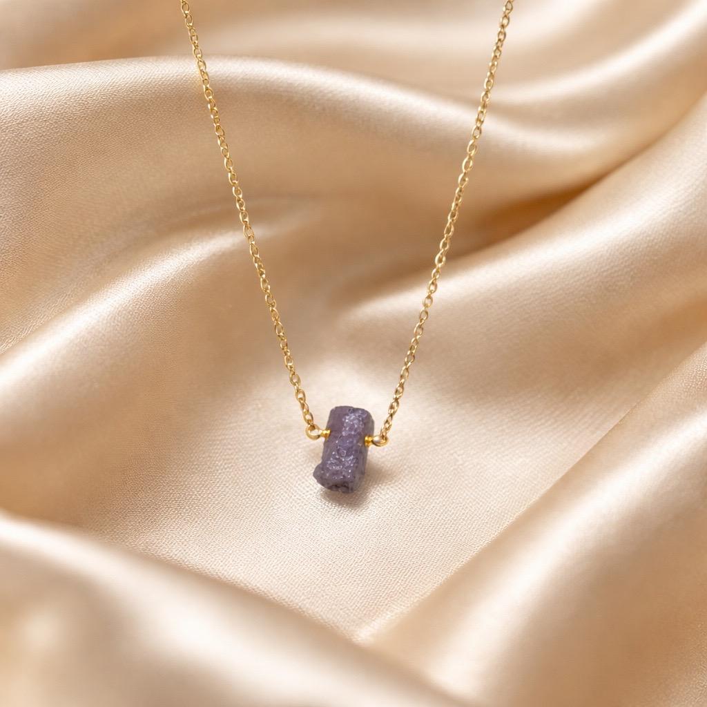 Necklace Raw Natural Stones