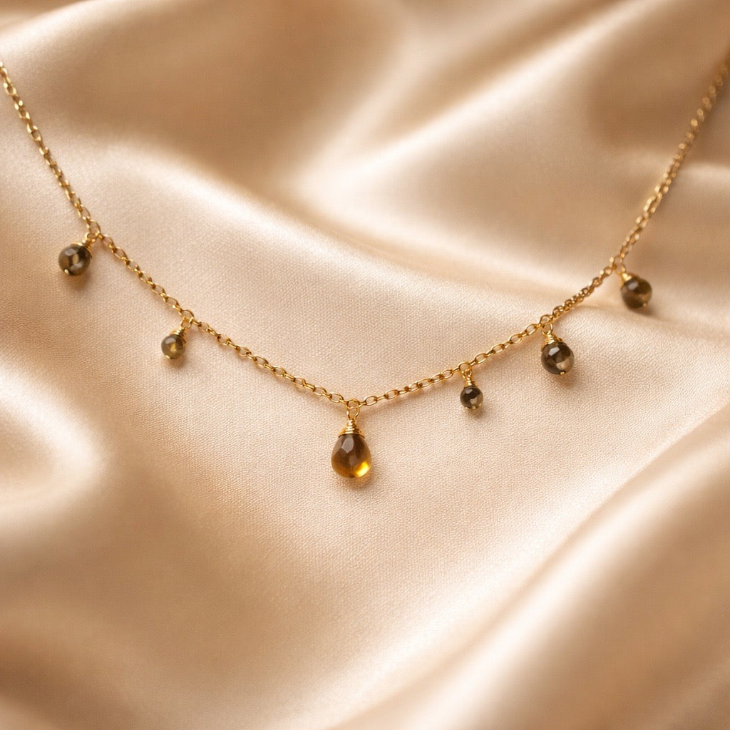 Necklace 7 Beads and Stones