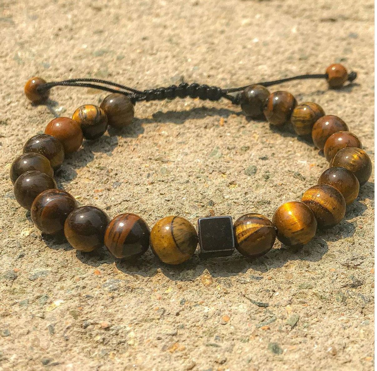 Bracelet Man Tiger's Eye/Hematite 8mm