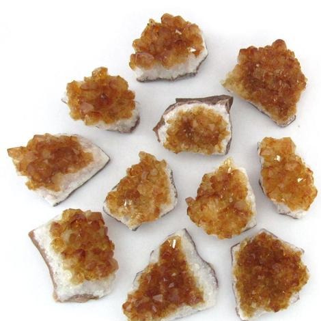 Tumbled Stone Raw Citrine Clusters