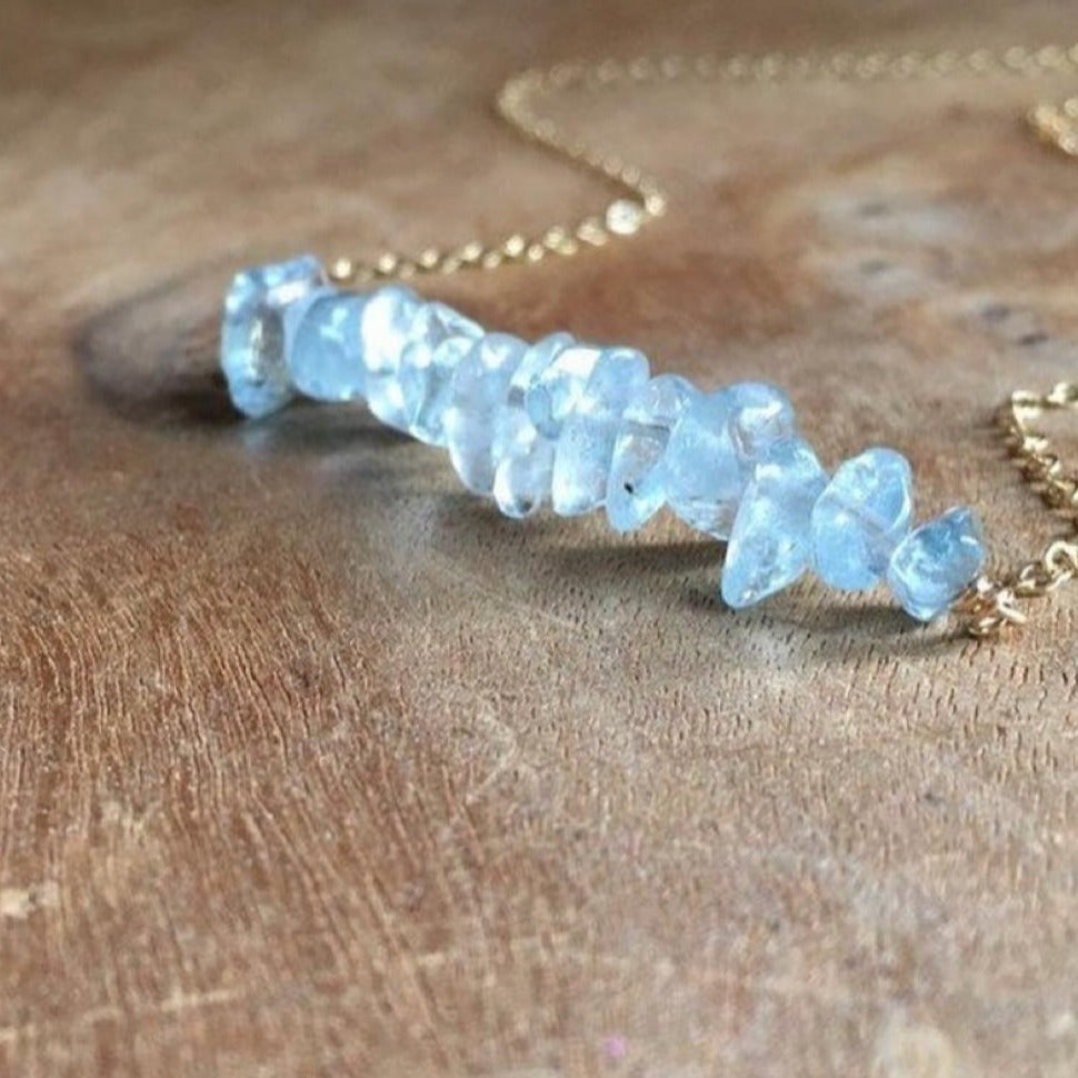 Necklace Chopped Natural Stones