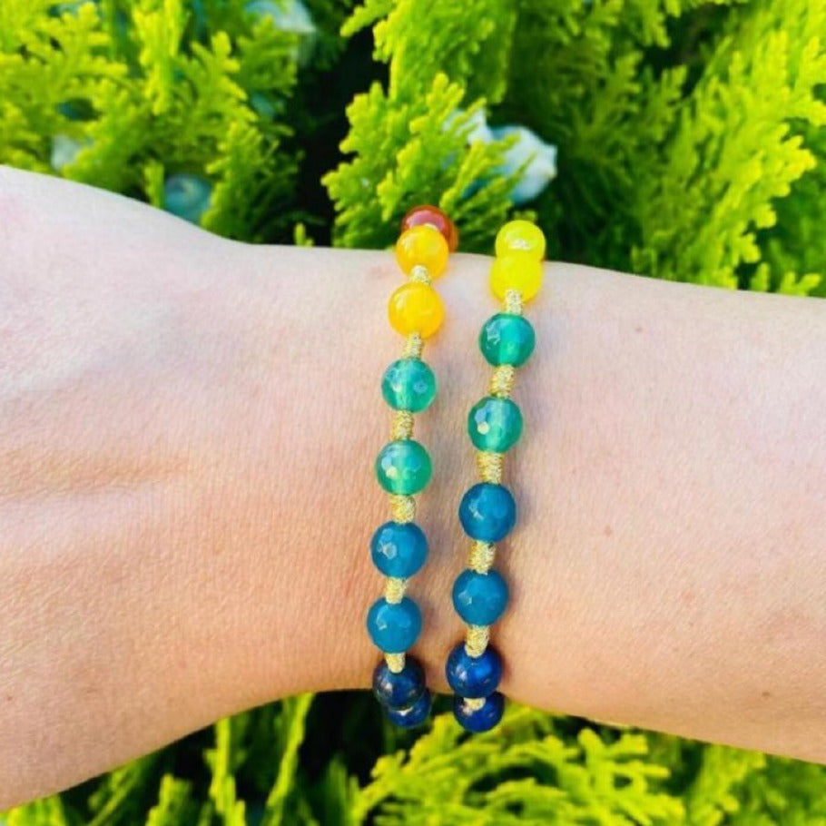 Bracelet Gold Thread Beads