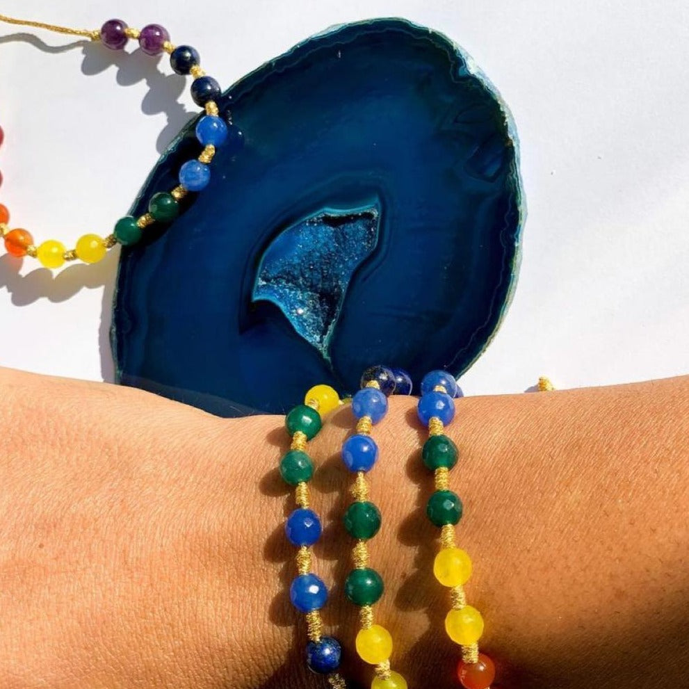 Bracelet Gold Thread Beads