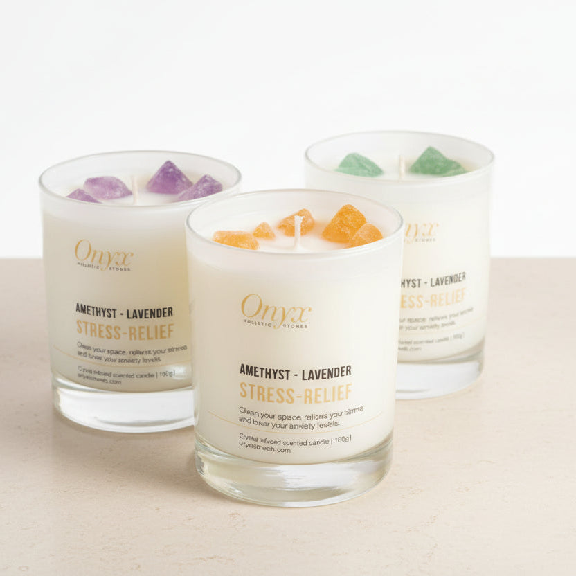 Crystal-Infused Candles