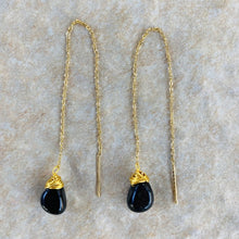 Load image into Gallery viewer, Onyx Earrings