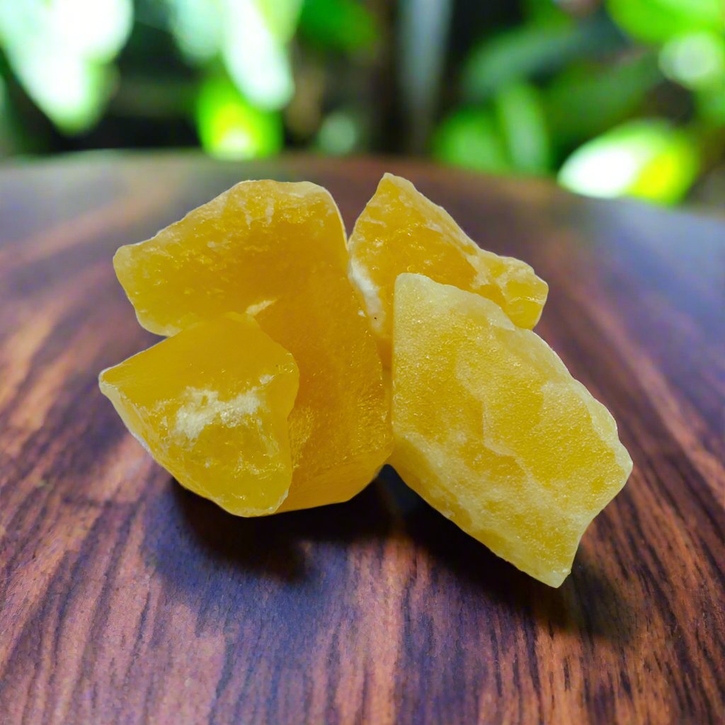 Tumbled Stone Raw Orange Calcite