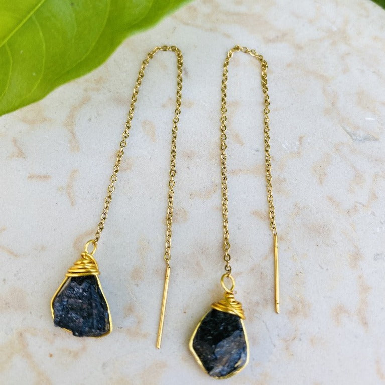Black Tourmaline Earrings
