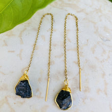 Load image into Gallery viewer, Black Tourmaline Earrings