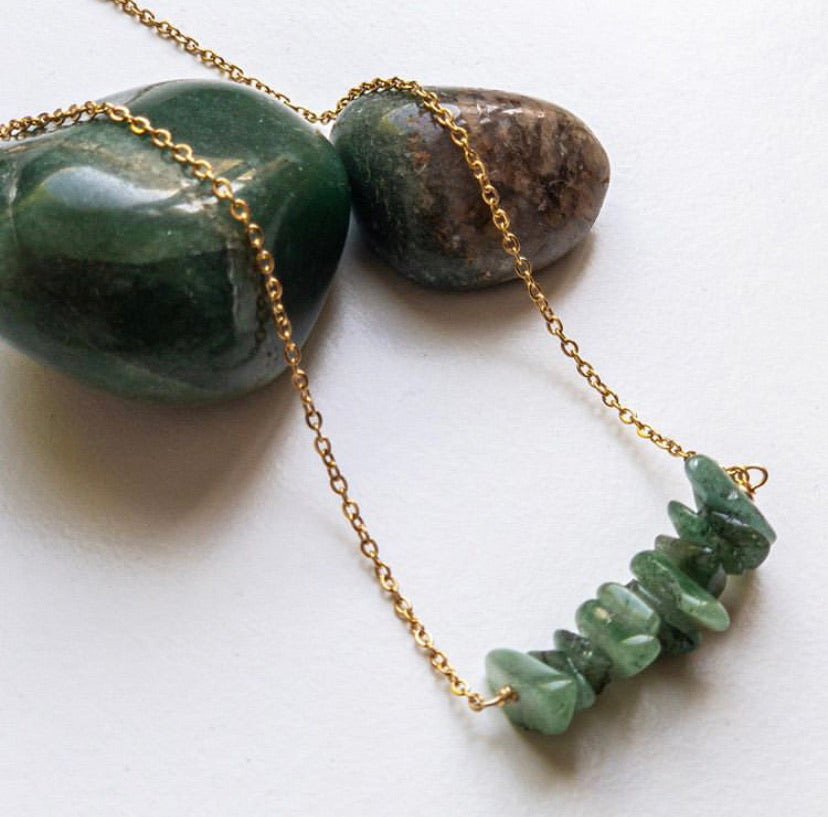 Necklace Chopped Natural Stones