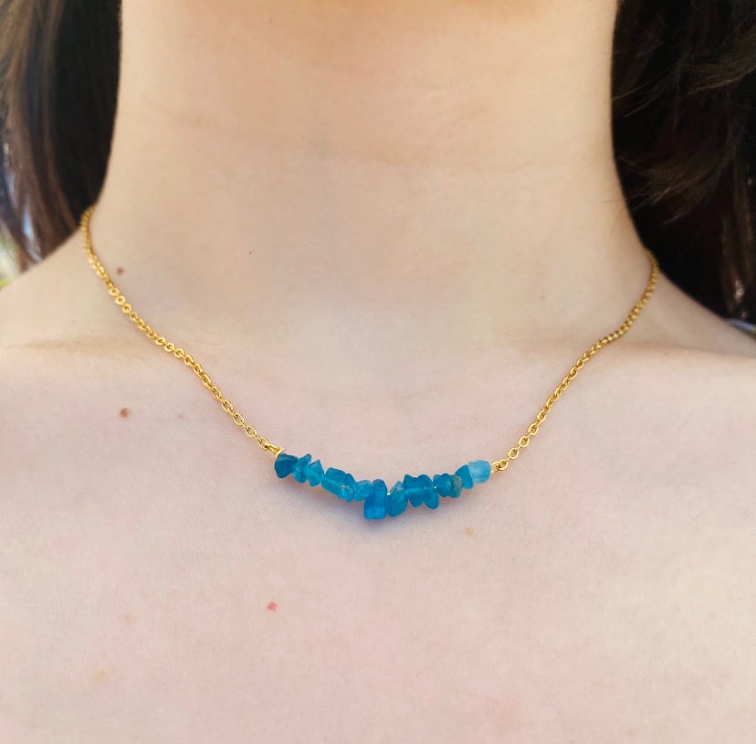 Necklace Chopped Natural Stones
