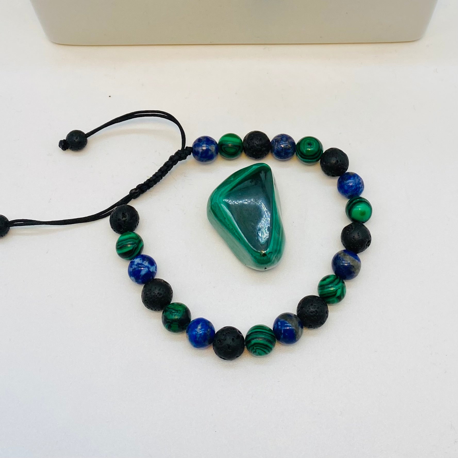 Bracelet Man Malachite/Lapis Lazuli/Lava Stone 8mm