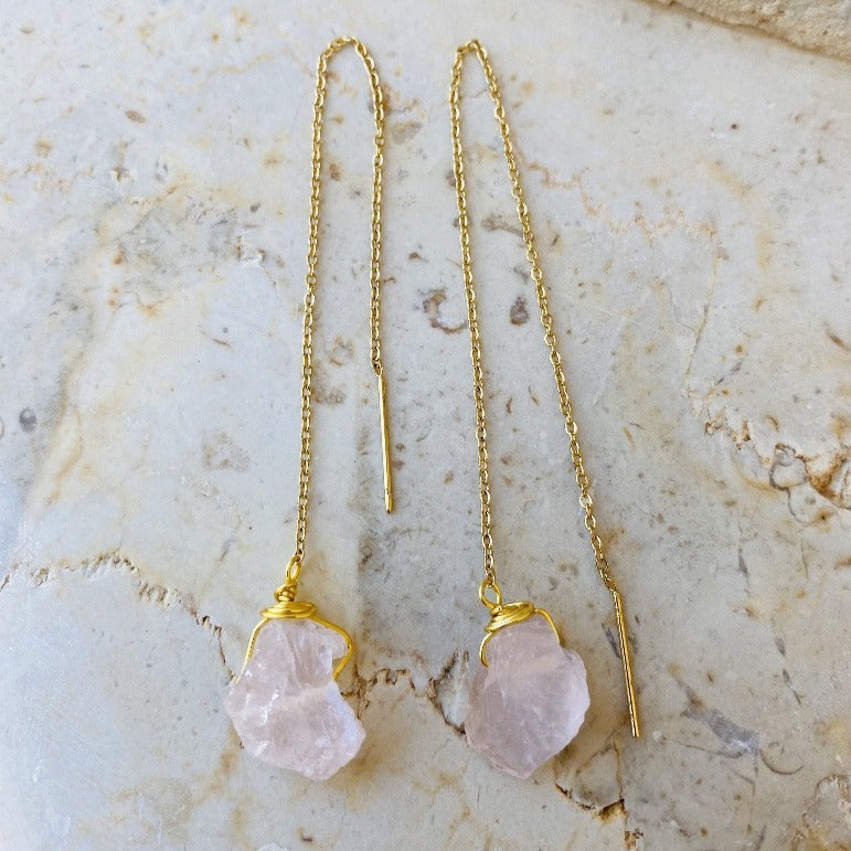 Rose Quartz Earrings