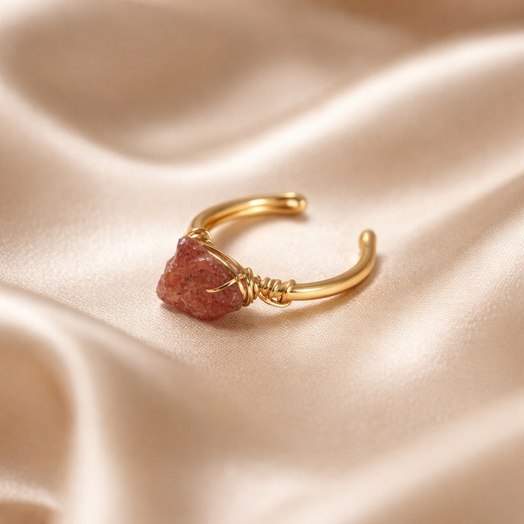 Ring Raw Natural Stones