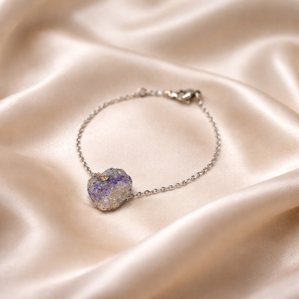 Bracelet Raw Natural Stones (Silver)
