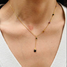 Load image into Gallery viewer, Necklace Half Chain Half Beads