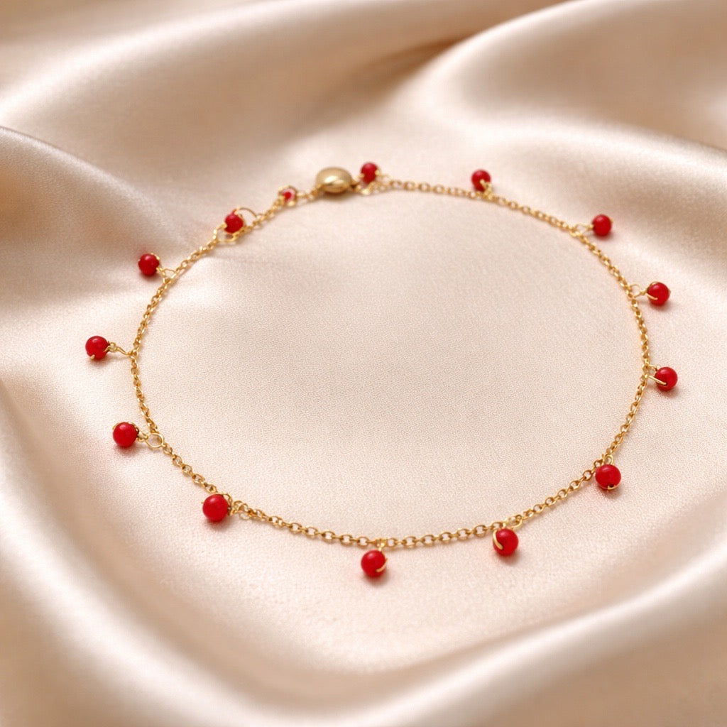 Anklets Beaded Stones
