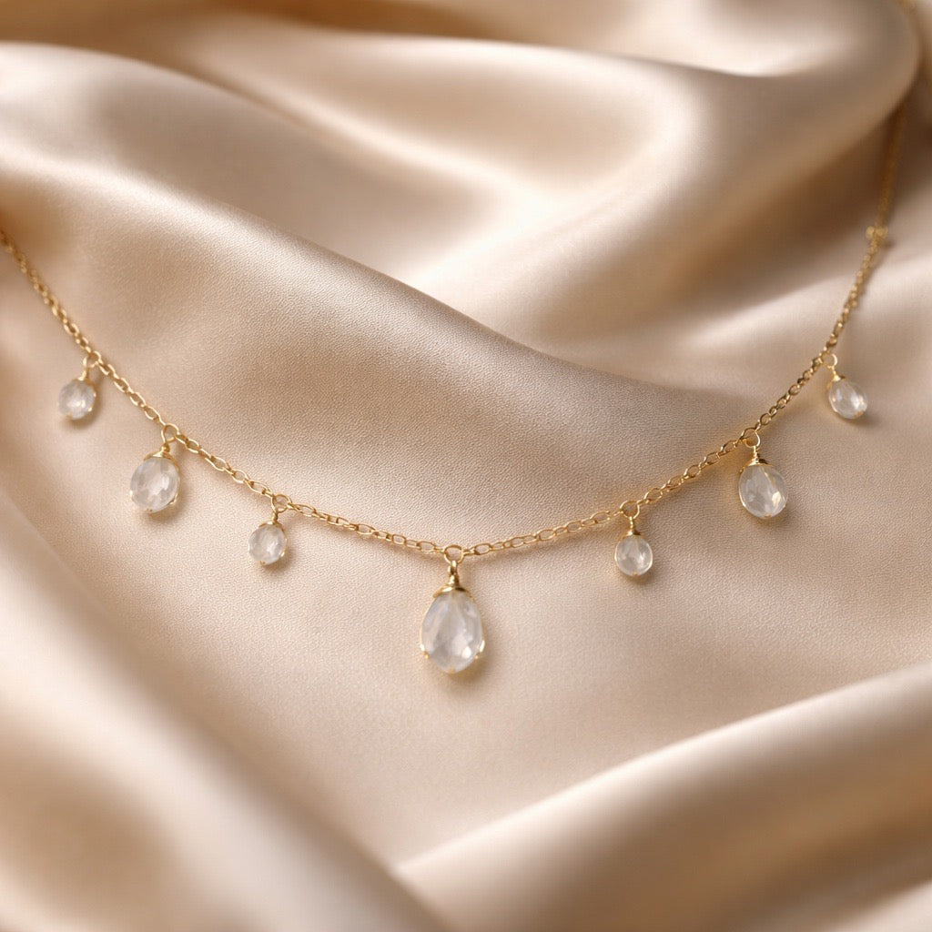 Necklace 7 Beads and Stones