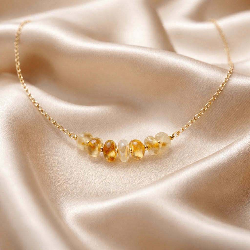 Necklace Chopped Natural Stones