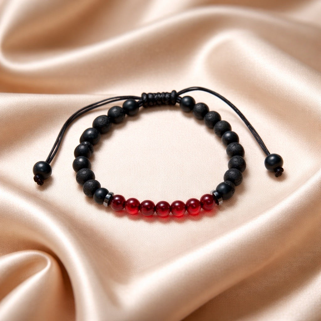 Bracelet Onyx/Lava 6mm Various Stones