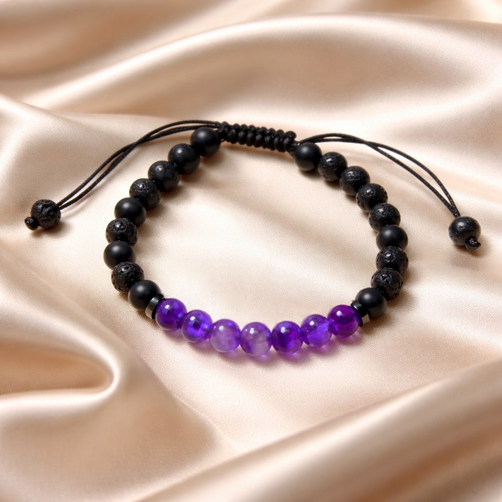 Bracelet Onyx/Lava 6mm Various Stones