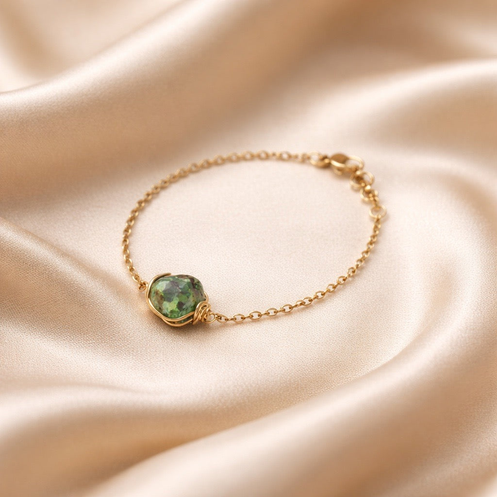 Bracelet Cage Natural Stones
