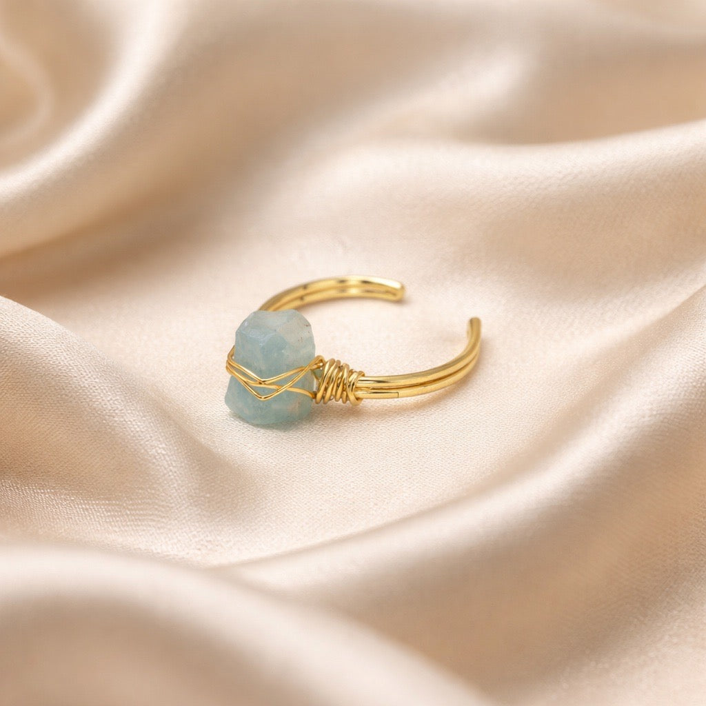 Ring Raw Natural Stones