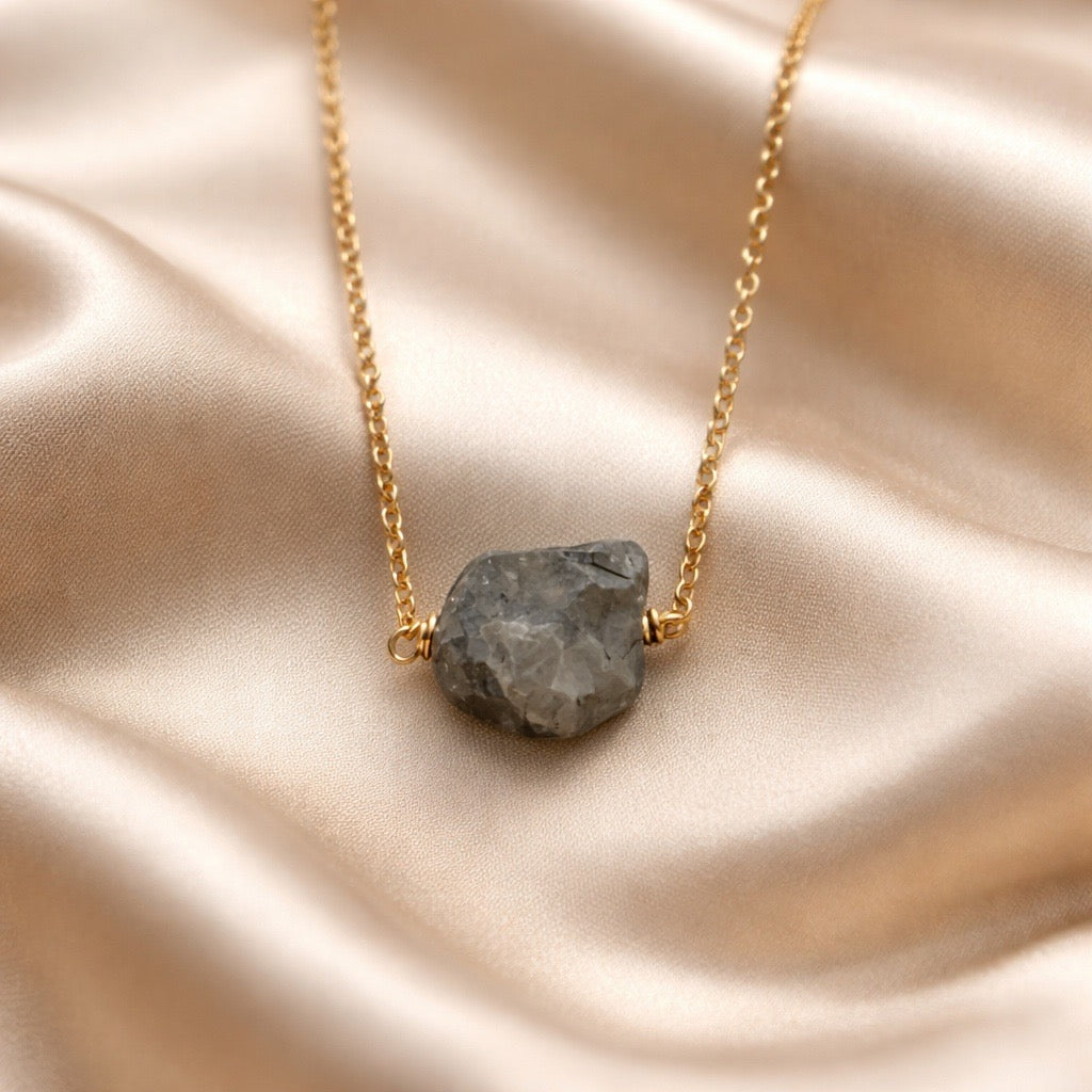 Necklace Raw Natural Stones