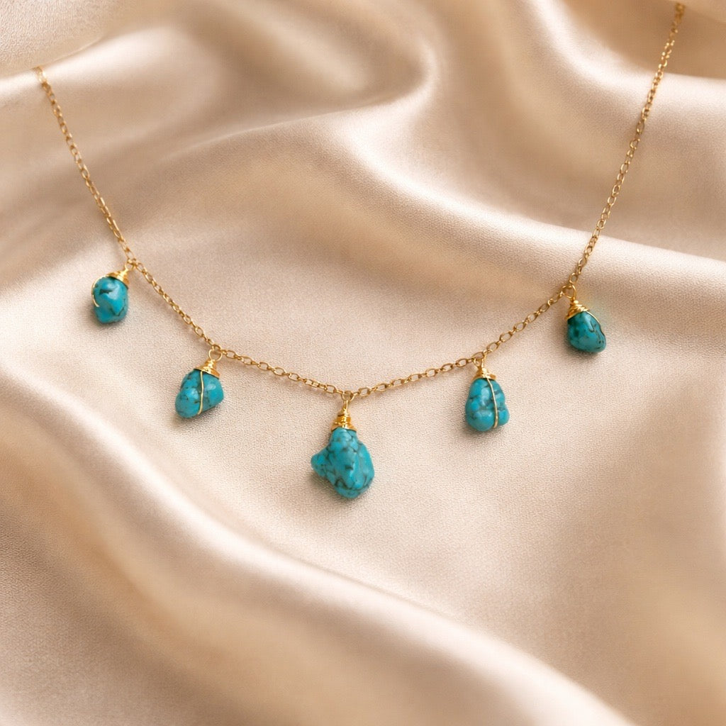 Necklace 5 Stone Raw