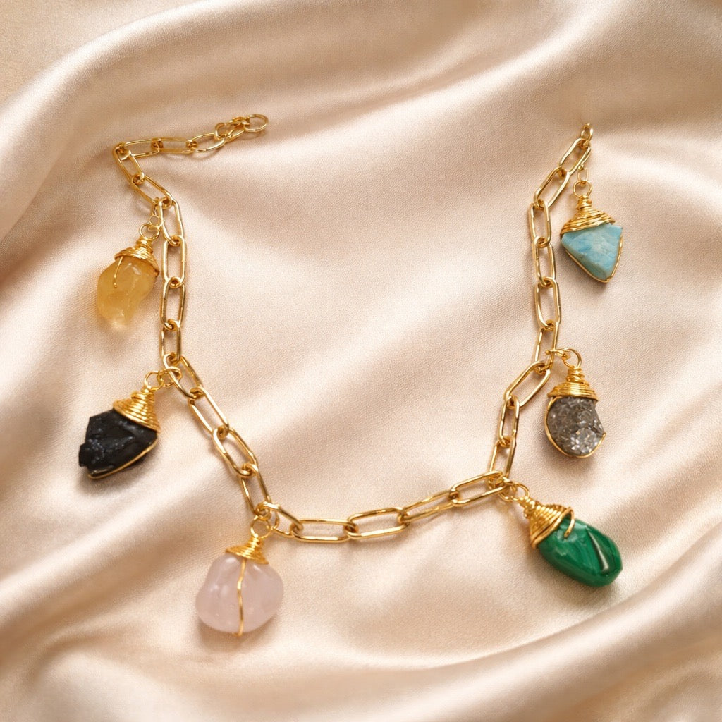 Bracelet Linked 5 Charms