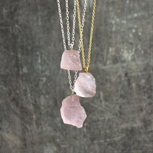 Necklace Big Raw Stones