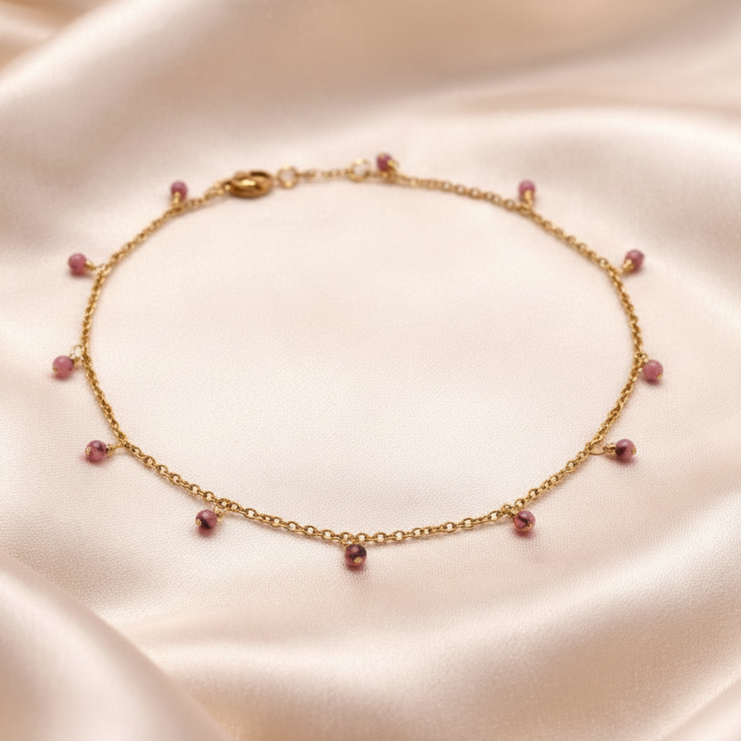 Anklets Beaded Stones