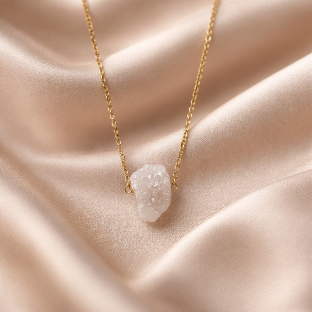 Necklace Raw Natural Stones