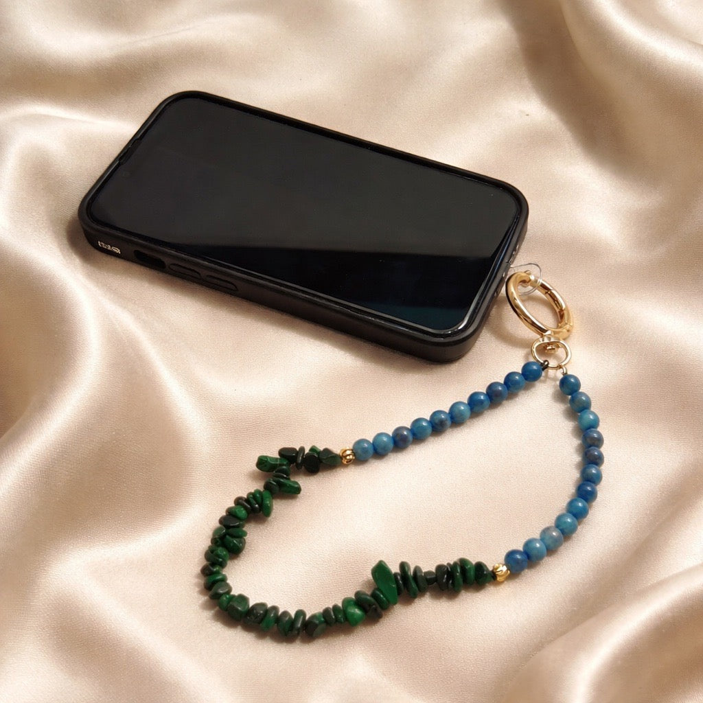 Phone Straps with Semi-Precious Stone