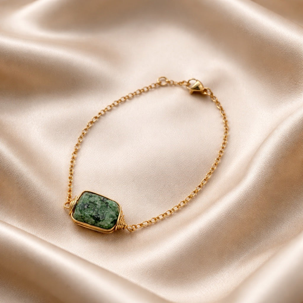 Bracelet Cage Natural Stones