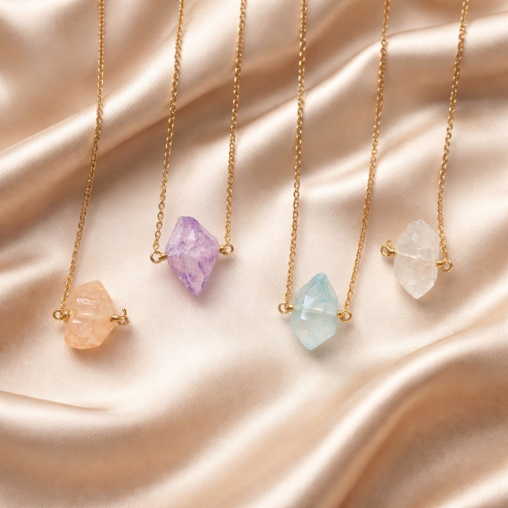 Necklace Aura Quartz Colors