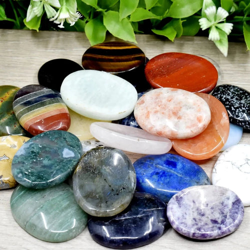 Tumbled Stone Polish Flat Variety of Stones